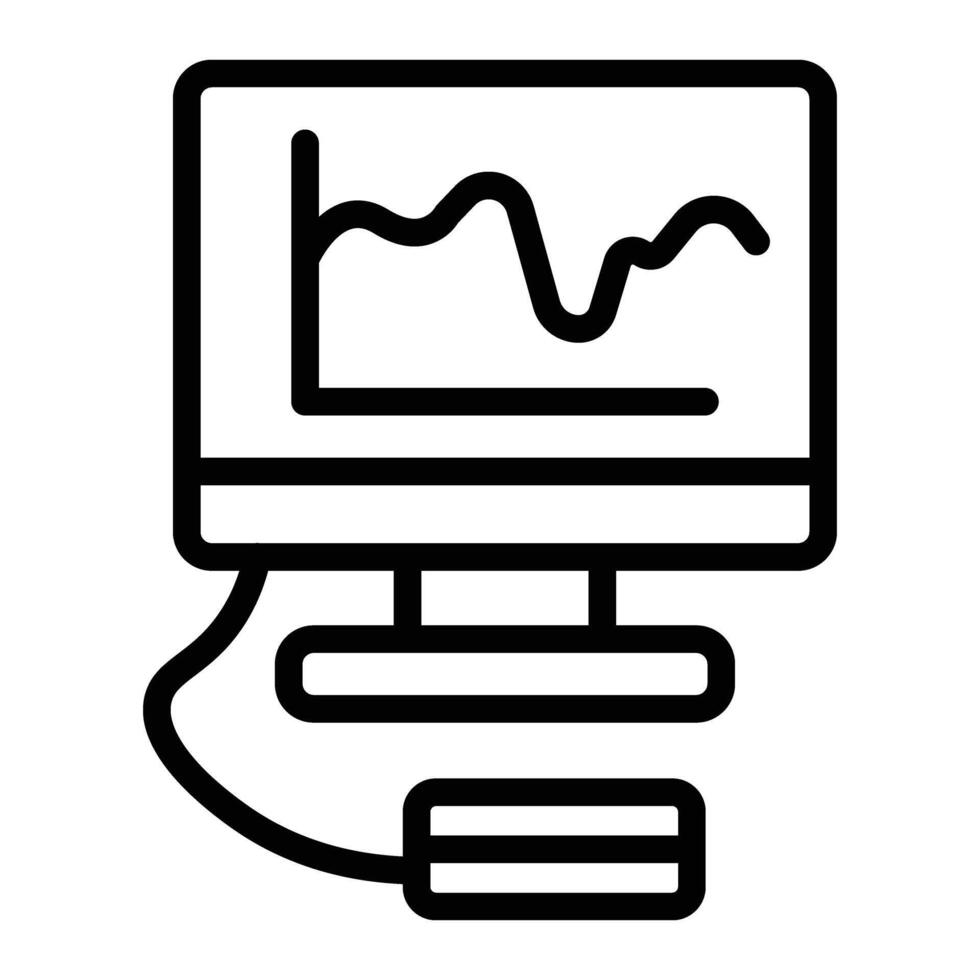 Nanopore Sequencing Line Icon Design vector