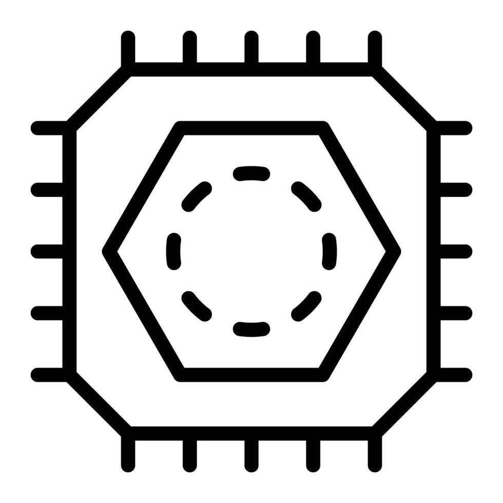 Meta Learning Line Icon Design vector