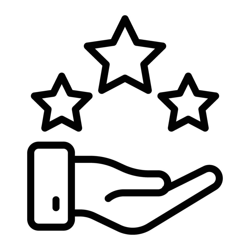 Review Line Icon Design vector