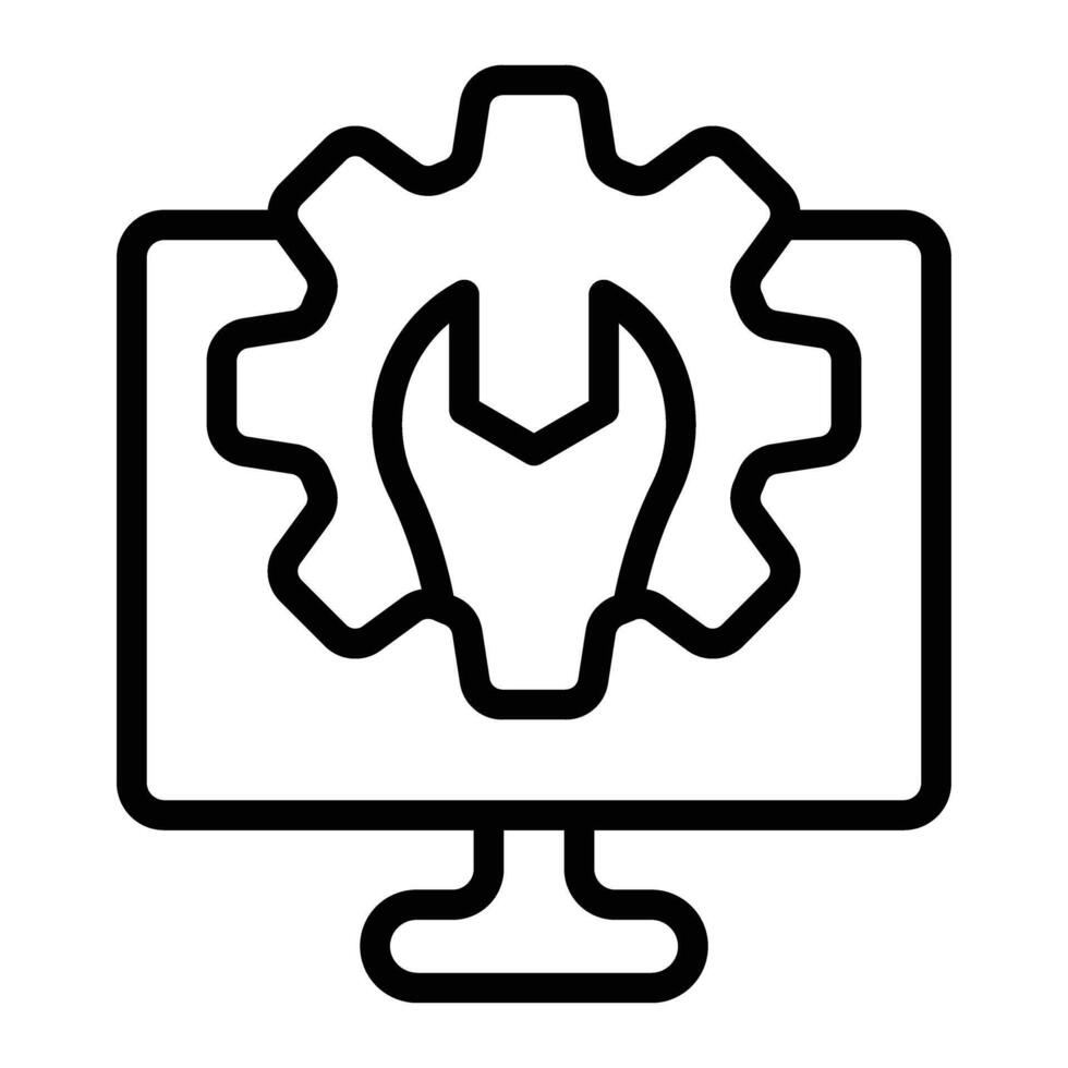 Repair Line Icon Design vector