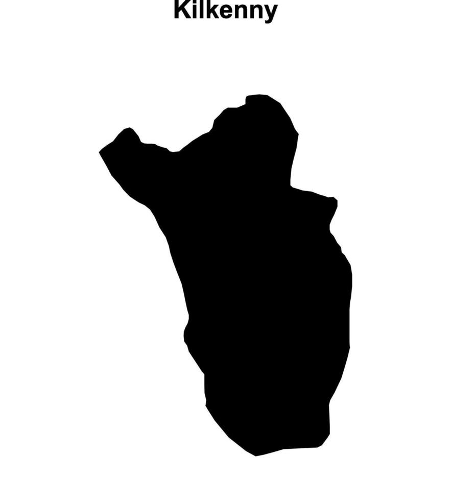Kilkenny outline map vector