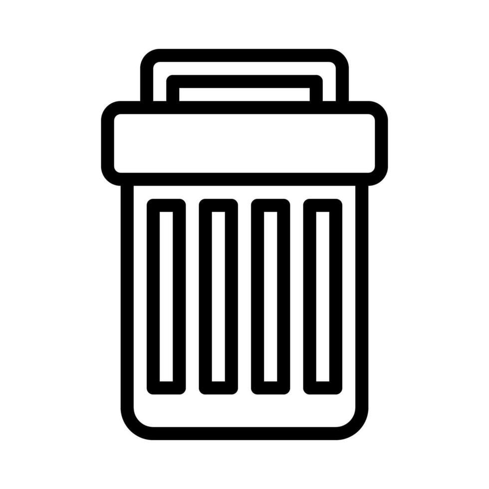 delete icon or logo illustration outline black style vector