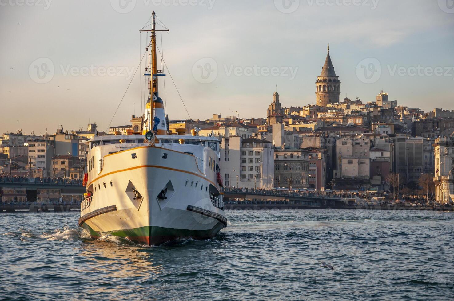 Classic passenger ferries, one of the symbols of Istanbul photo