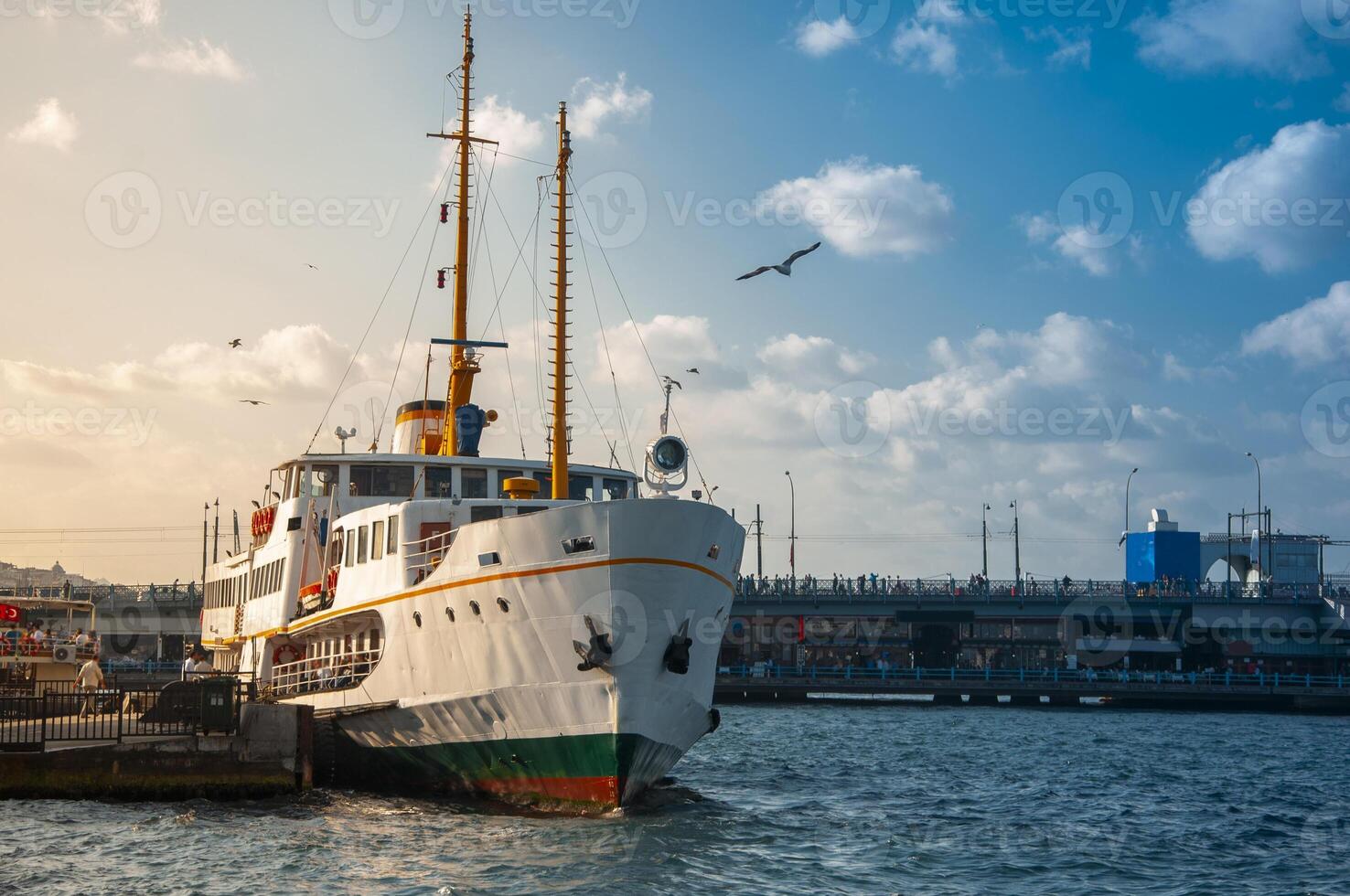 Classic passenger ferries, one of the symbols of Istanbul photo