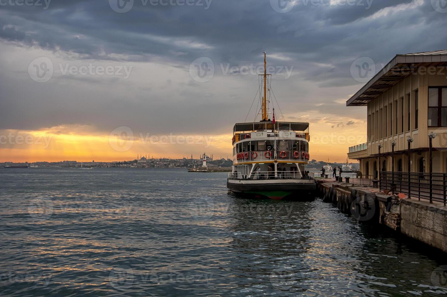 Classic passenger ferries, one of the symbols of Istanbul photo