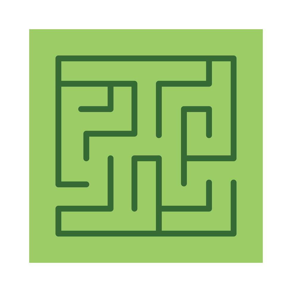 Labyrinth Icon Design vector