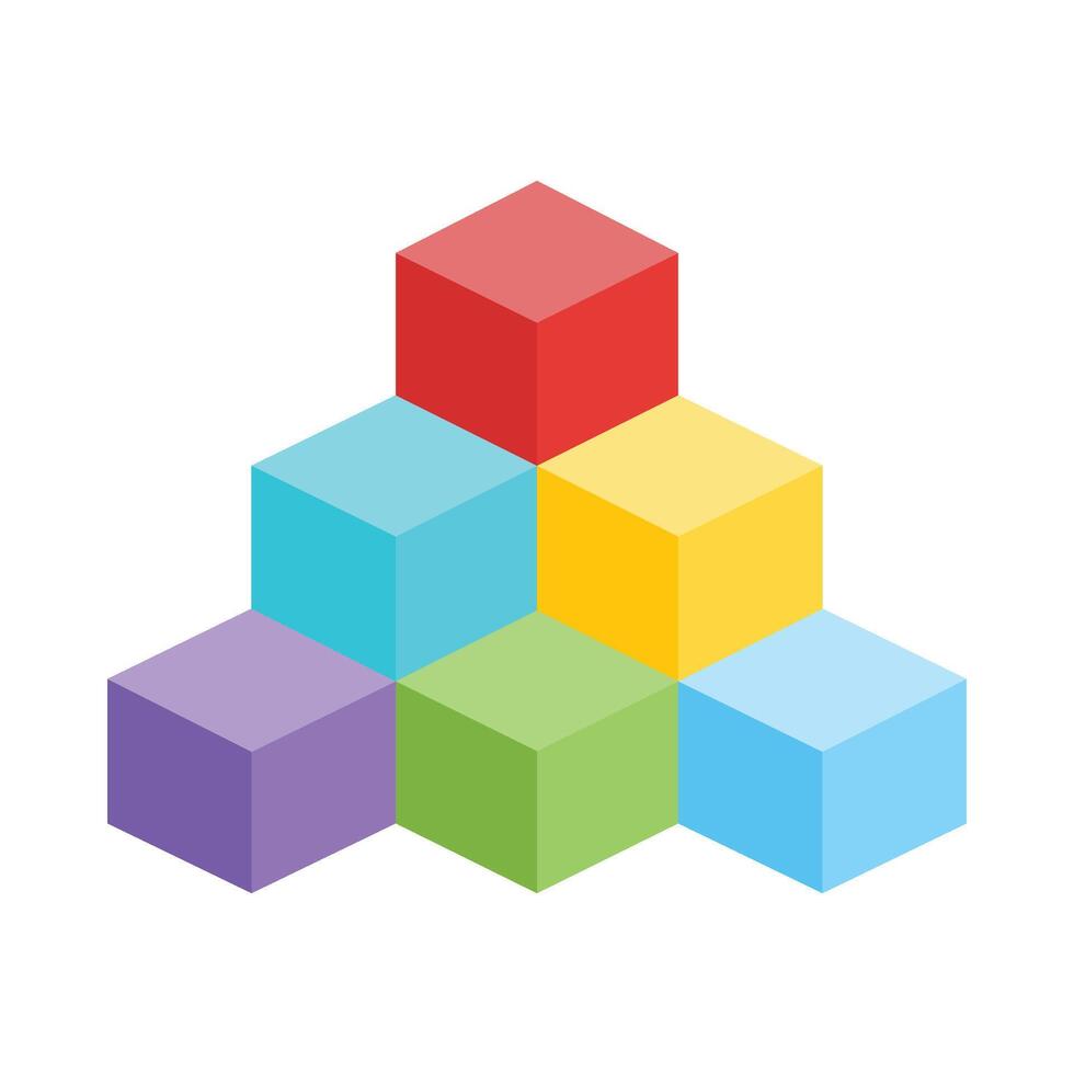 Cubes Icon Design vector