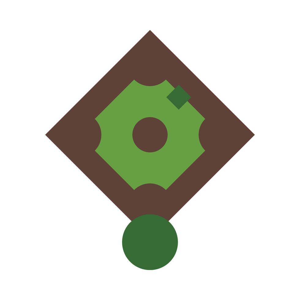 Infielder Icon Design vector
