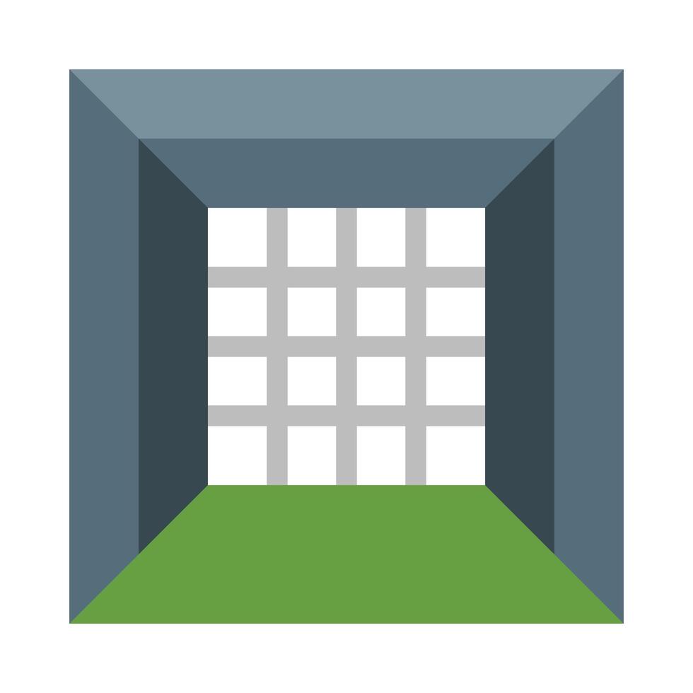 Batting Cage Icon Design vector