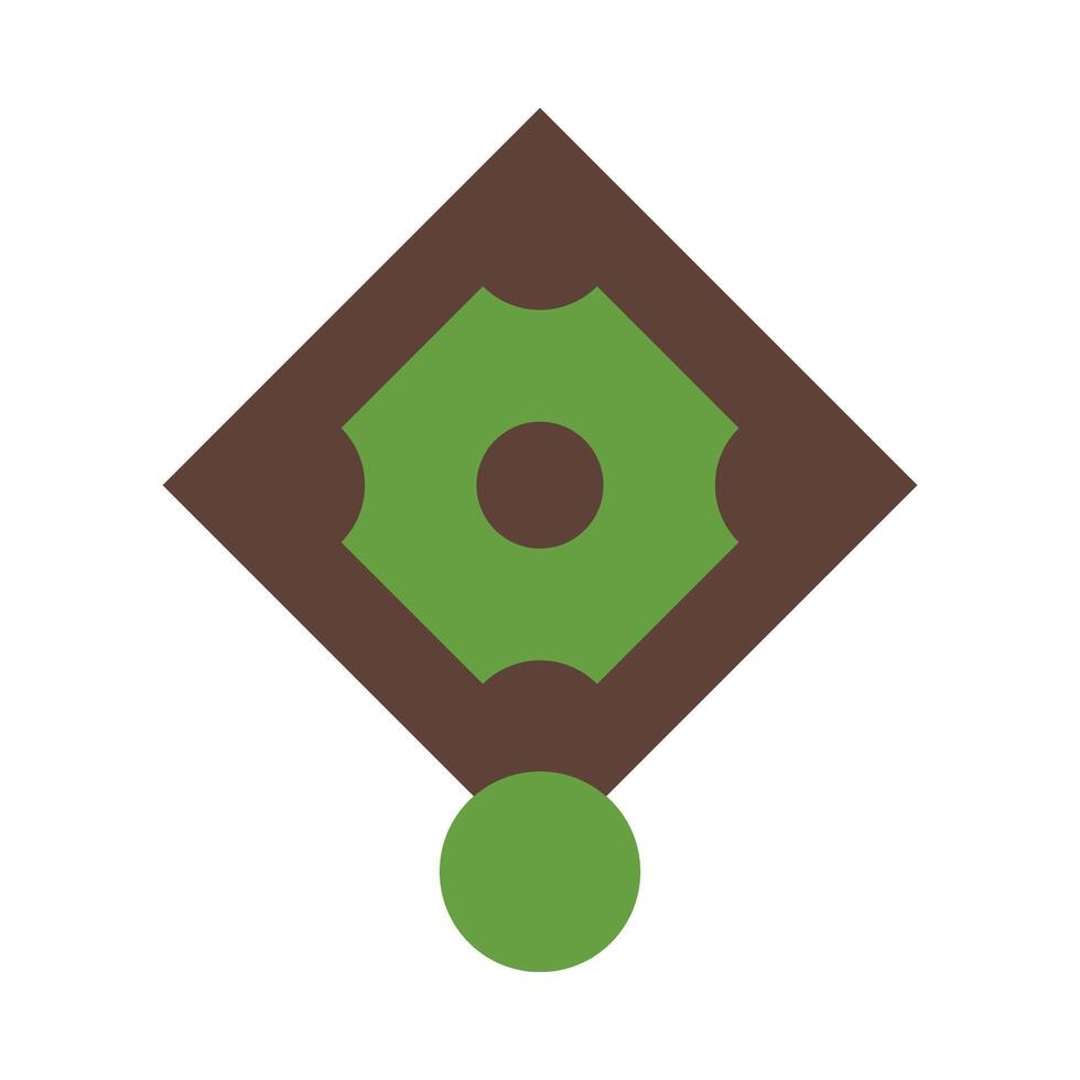 Infield Icon Design vector
