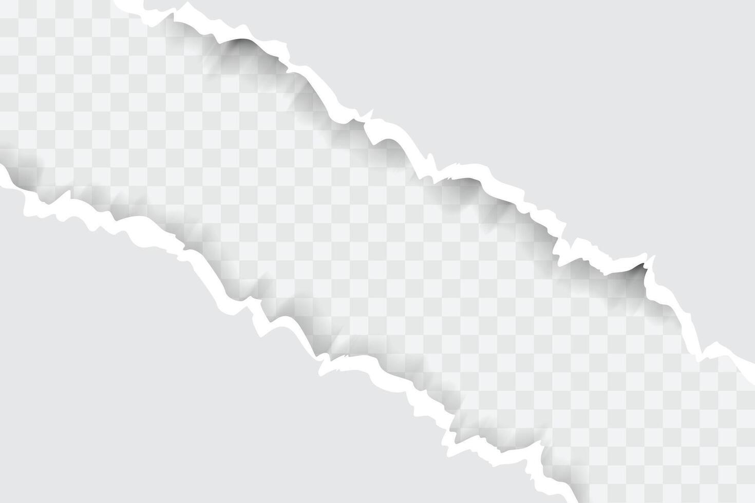 Torn paper edges on Gary background vector