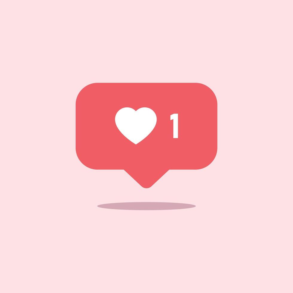 Notification Like icon vector