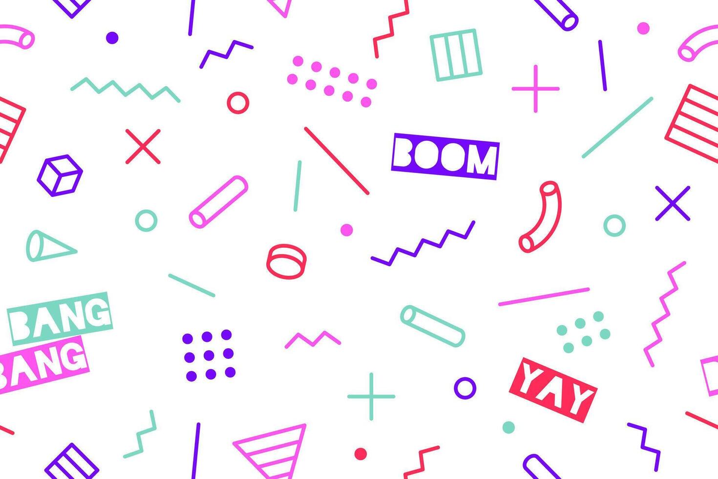 Seamless graphic trendy pattern vector