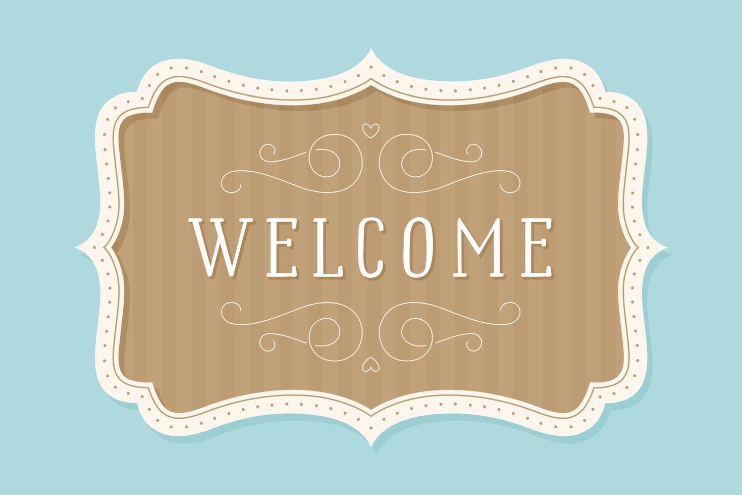 Old vintage frame with text Invitation vector
