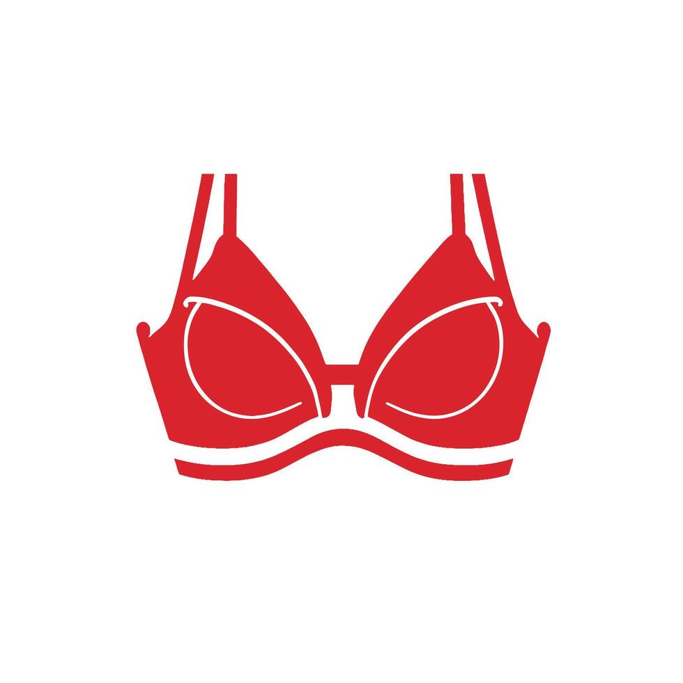 Bra icon simple logo vector