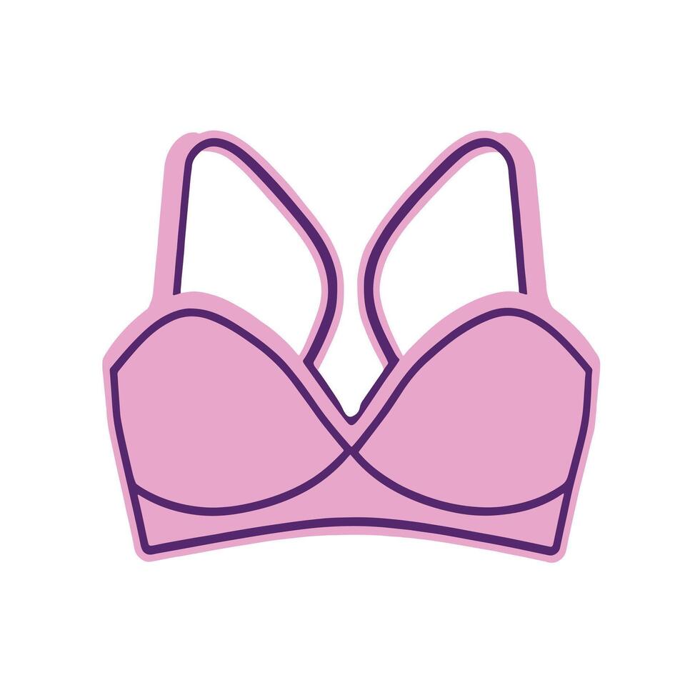 Bra icon simple logo vector