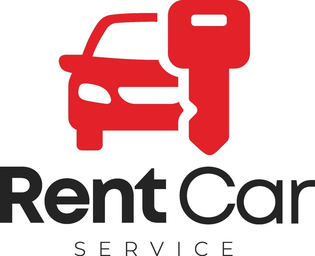 rent car service logo vector