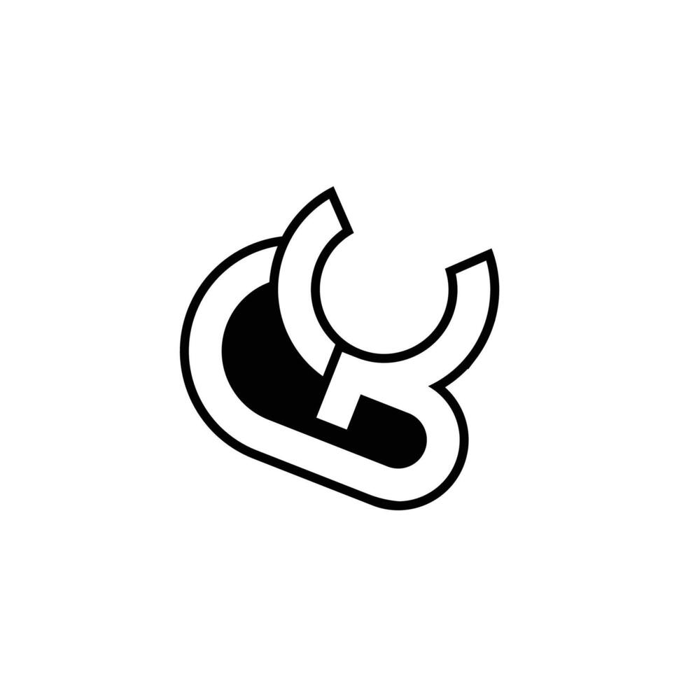 Alphabet Initials logo GY, YG, G and Y vector