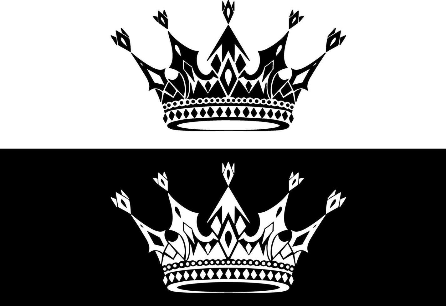 crown illustration in graffiti style vector