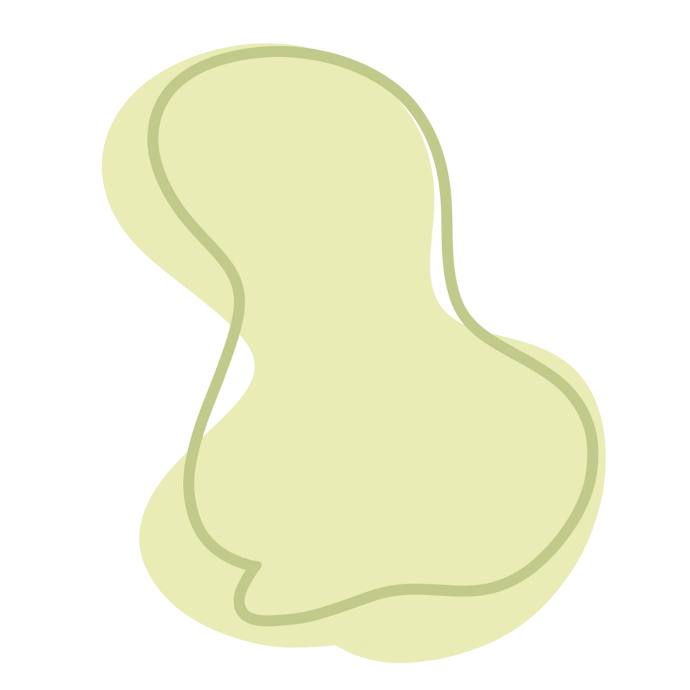 Lime Yellow Abstract Shape illustration Abstract Element png