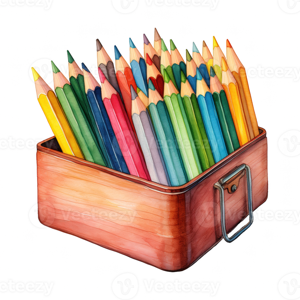 Colored Pencils Illustration png