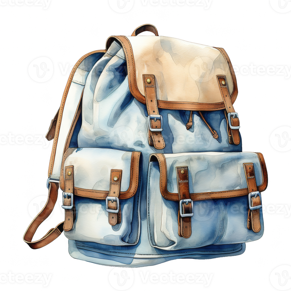 School Backpack Illustration png