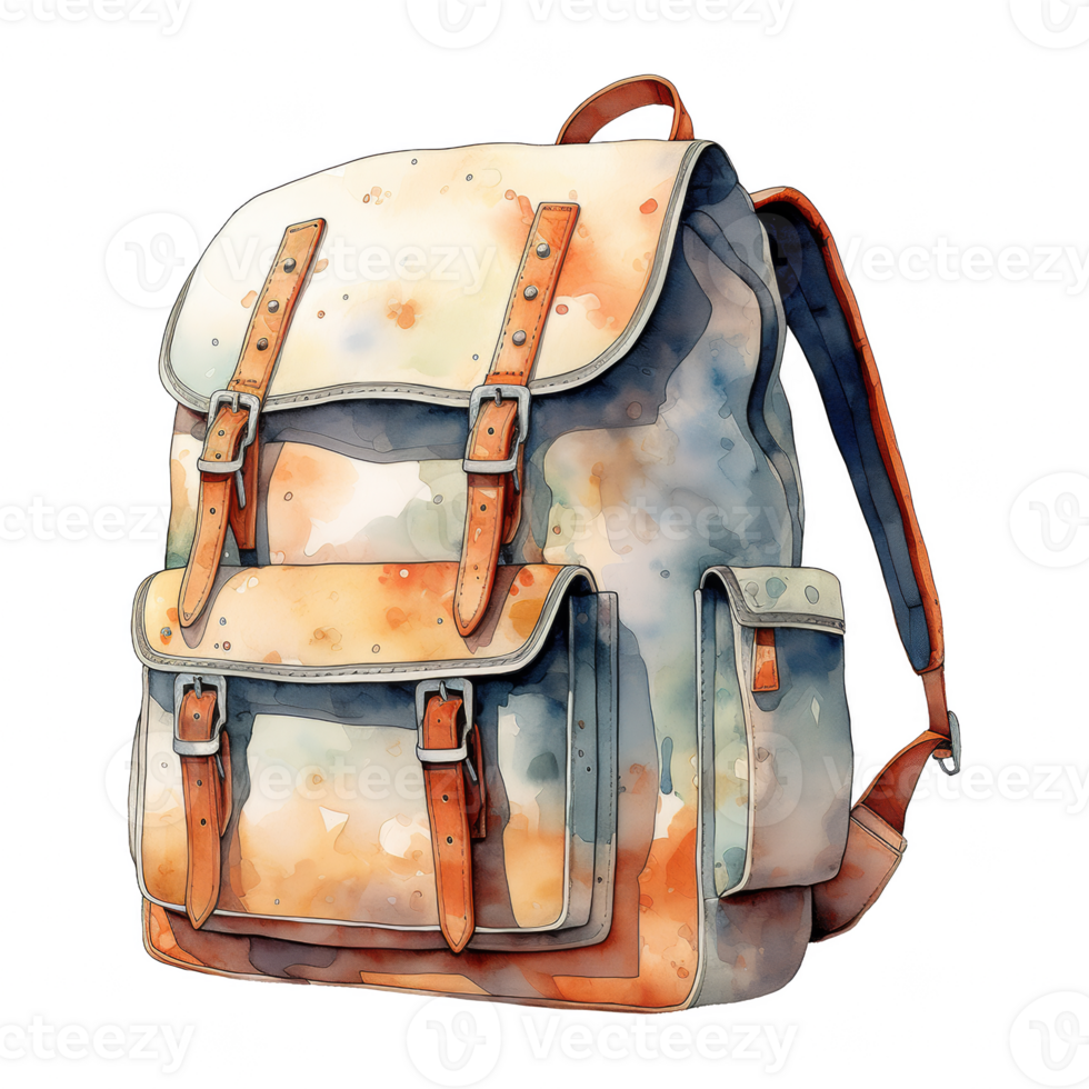 School Backpack Illustration png