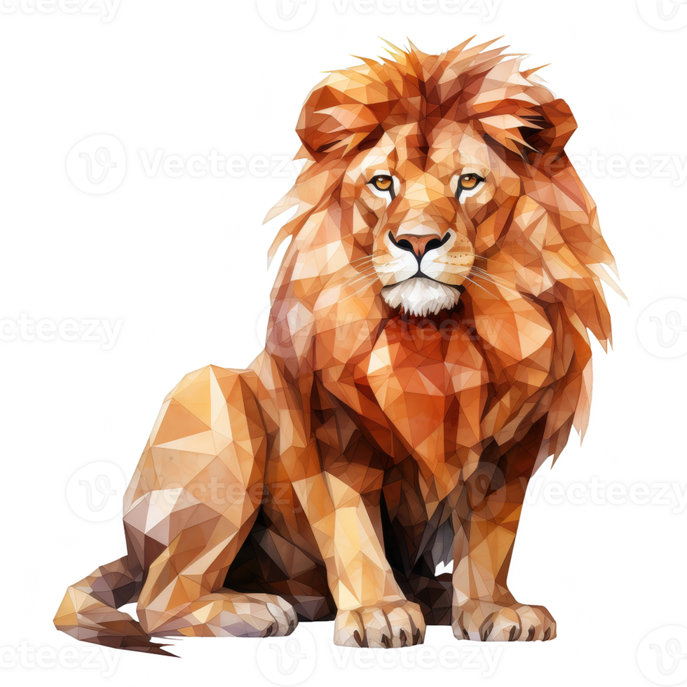 Low Poly Animals Illustration png