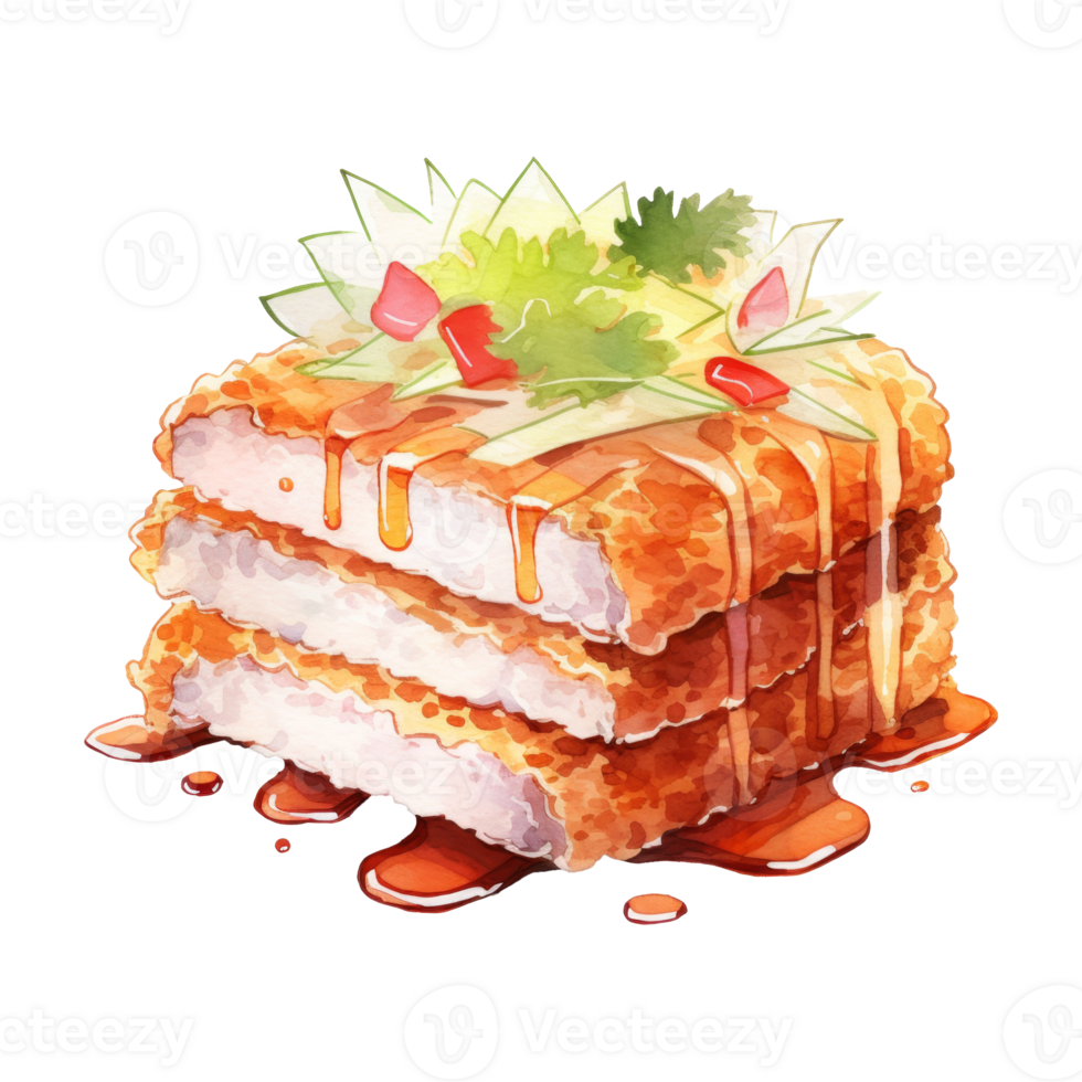 Tonkatsu Clipart Illustration png