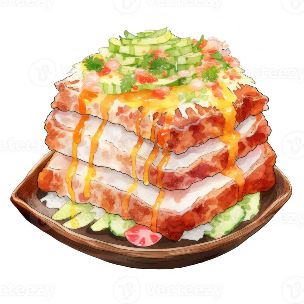 Tonkatsu Clipart Illustration png