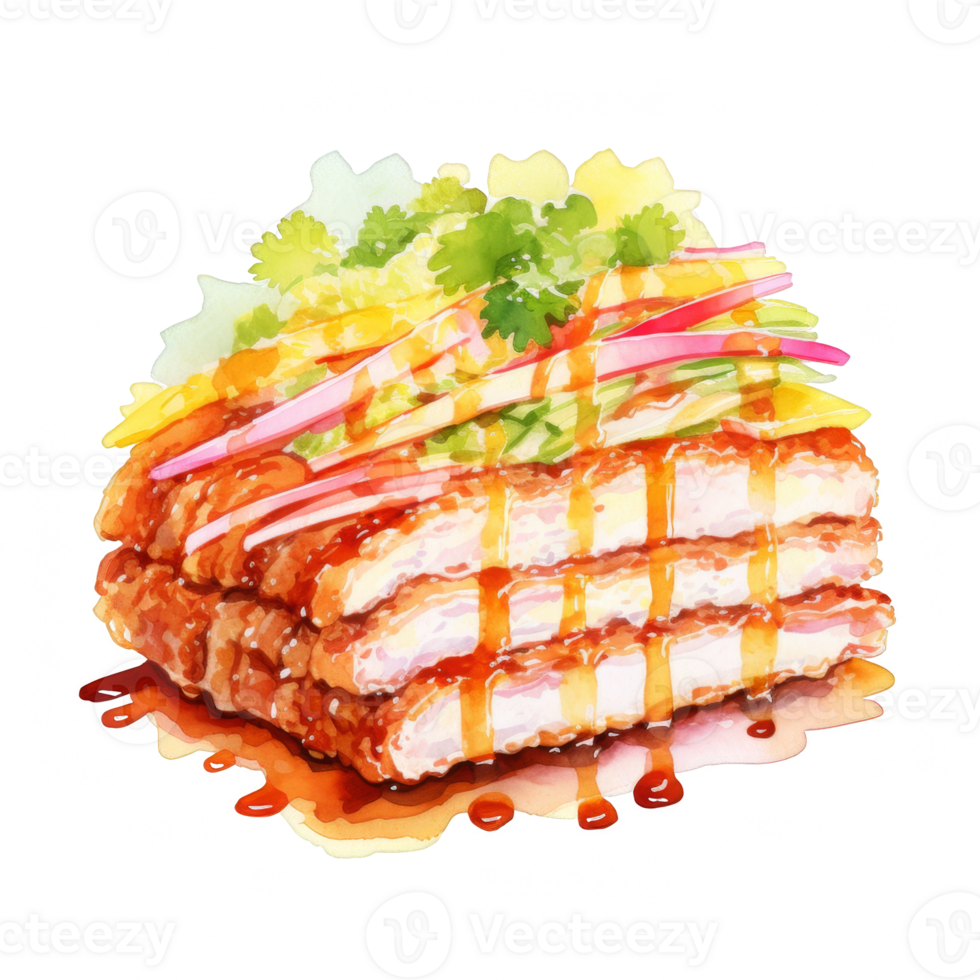 Tonkatsu Clipart Illustration png