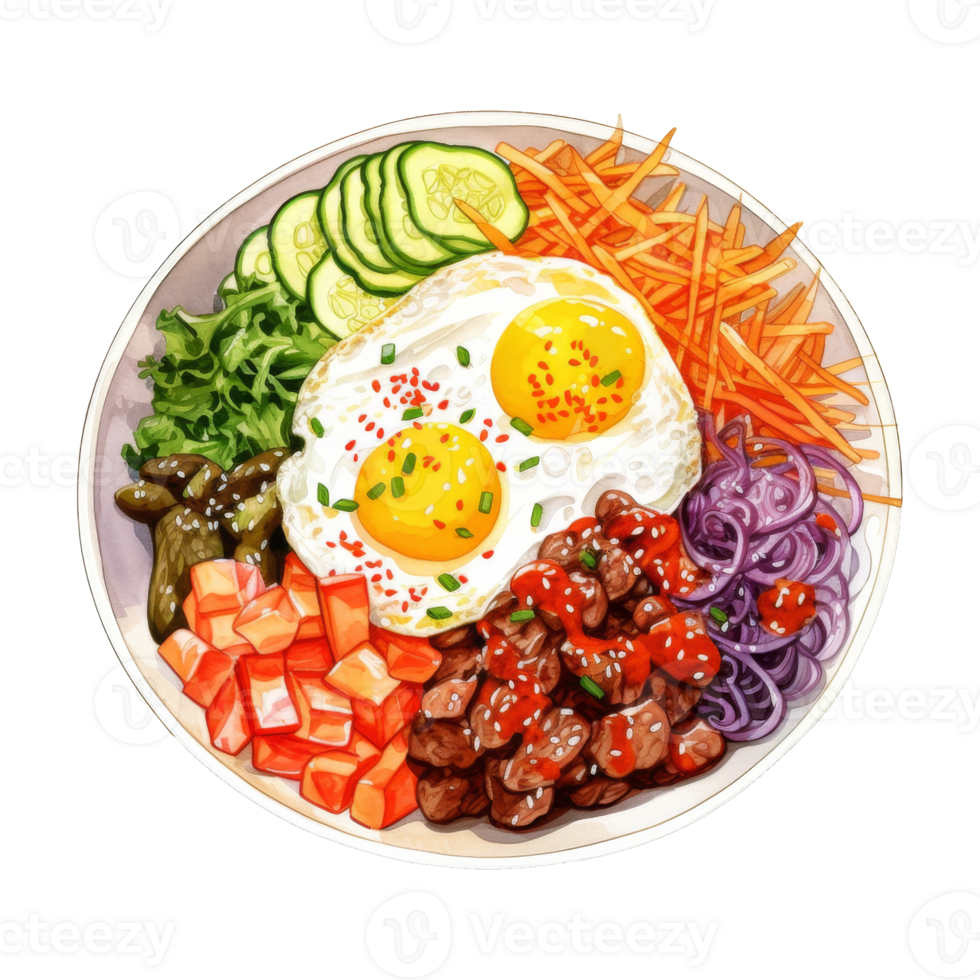 Bibimbap Clipart Illustration png