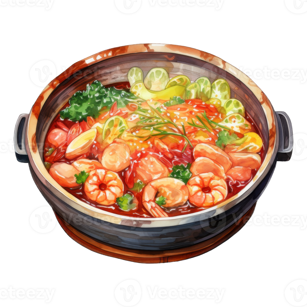 Korean Stew Illustration png