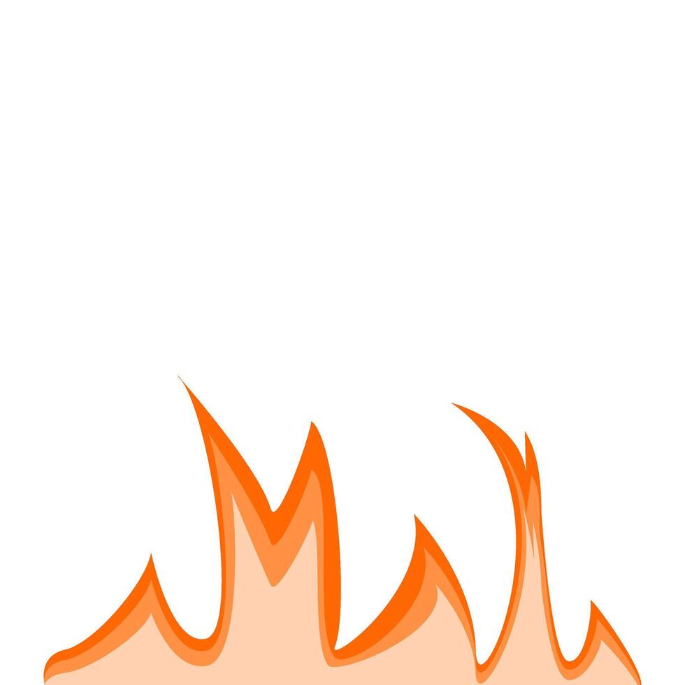 fire illustration with flat design for your design vector