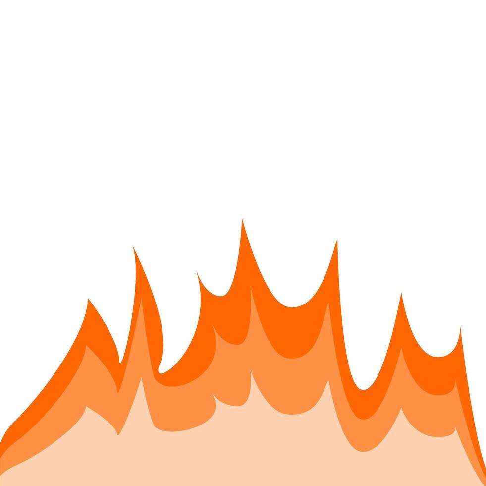 fire illustration with flat design for your design vector