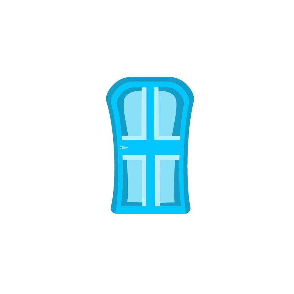 illustration door furniture with flat style for your home design. door illustration vector