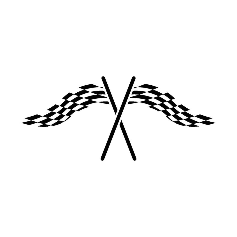 icon race flag logo vector