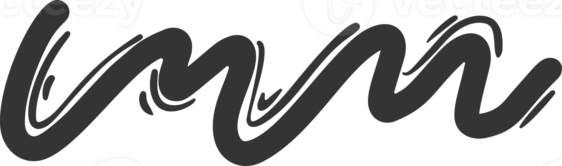 Swoosh squiggle line. Hand drawn swash brush stroke. Underline doodle underline. Swirl calligraphy swish. Curly wavy flourish emphasis. Scribble shape png
