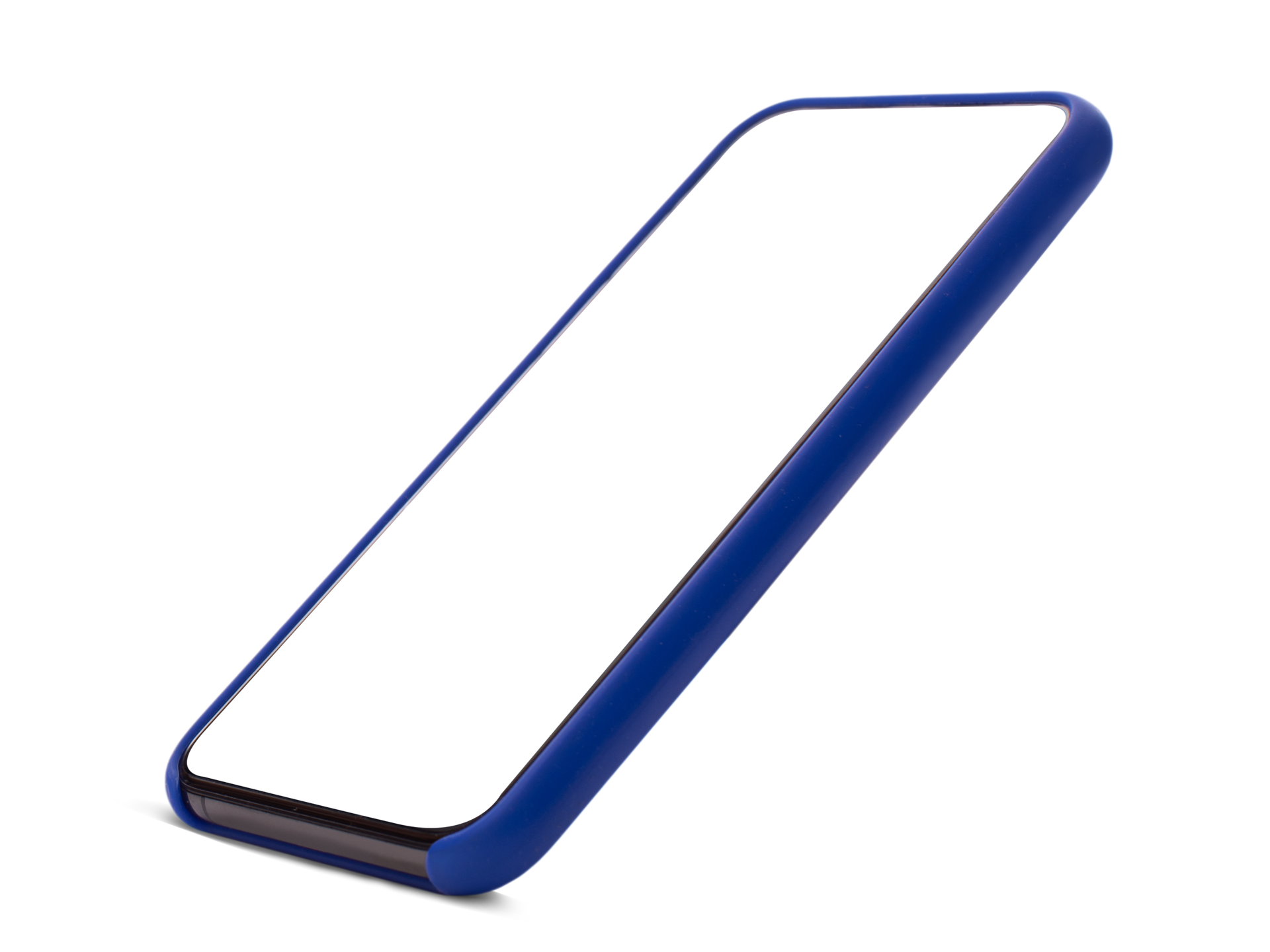 Smartphone mockup with transparent screen on transparent background