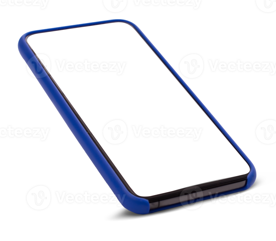 Mockup smartphone screen. Transparent and Clipping Path isolated for Infographic Business web site design app png