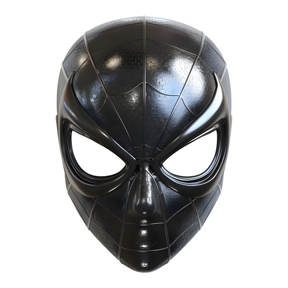 3D Rendering of a Funny Face Mask on Transparent Background png
