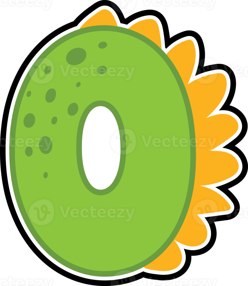 dinosaur alphabet and number illustration png