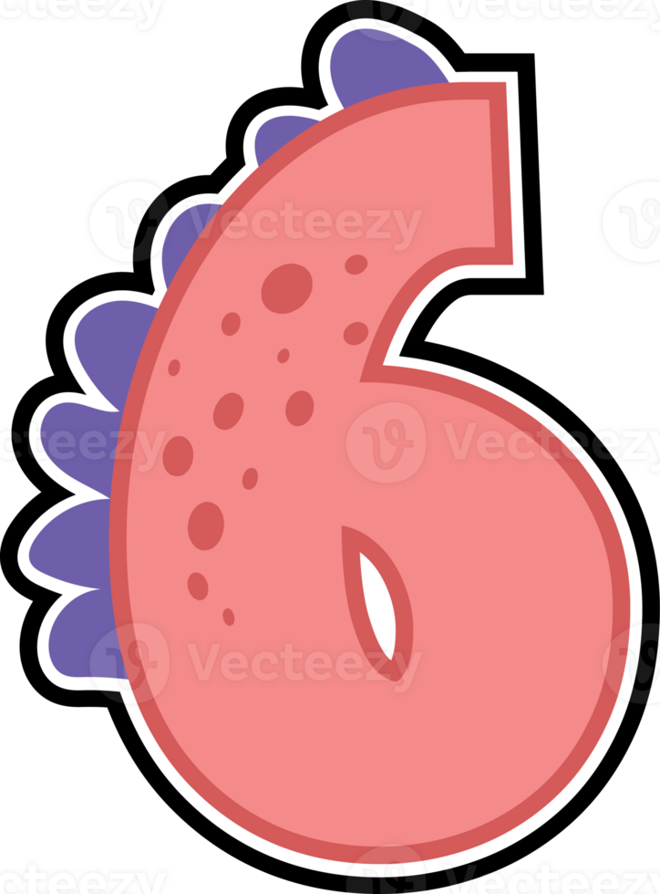 dinosaur alphabet and number illustration png