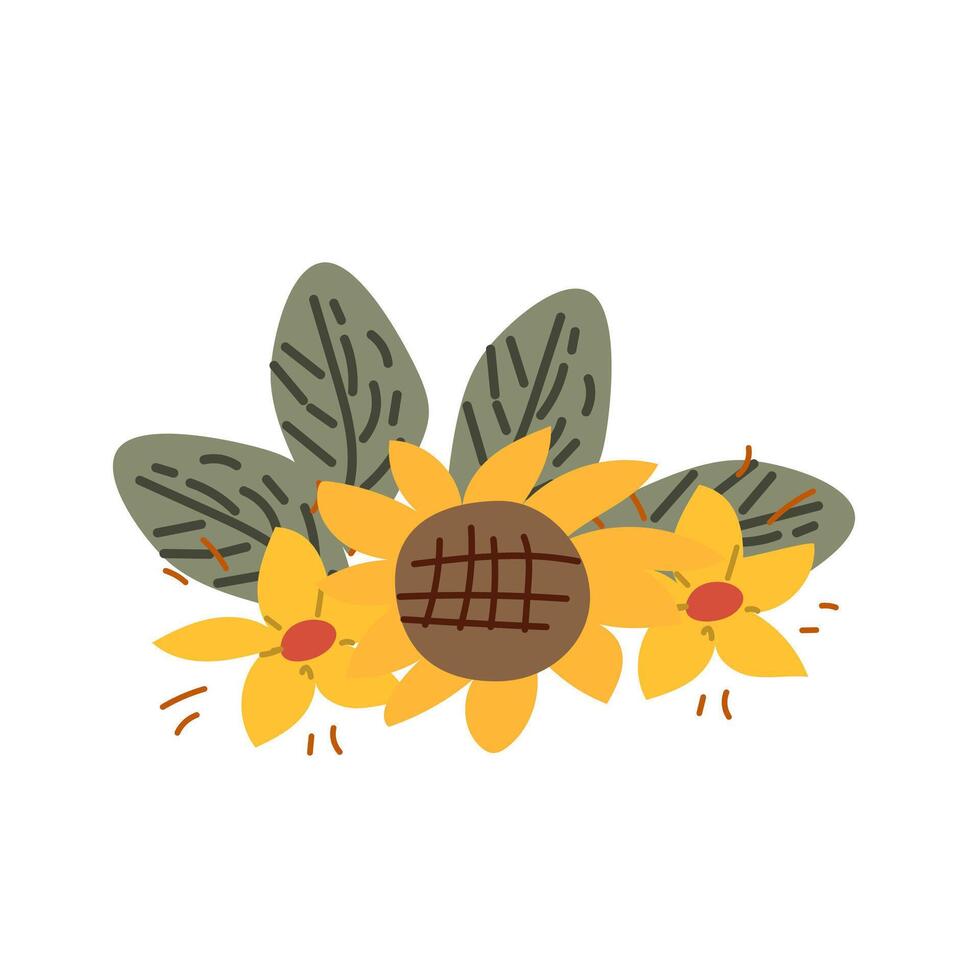 Autumn fall thanksgiving leaves composition for decoration vector
