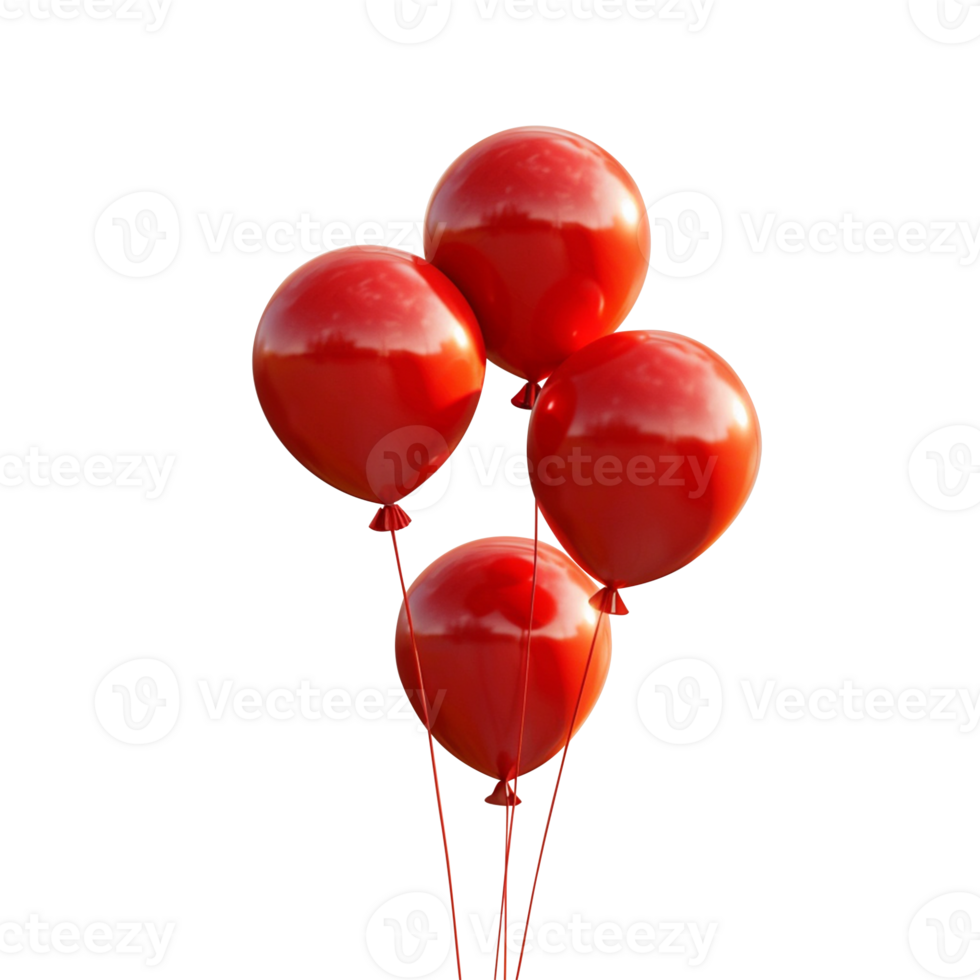 Balloons isolated on transparent background png