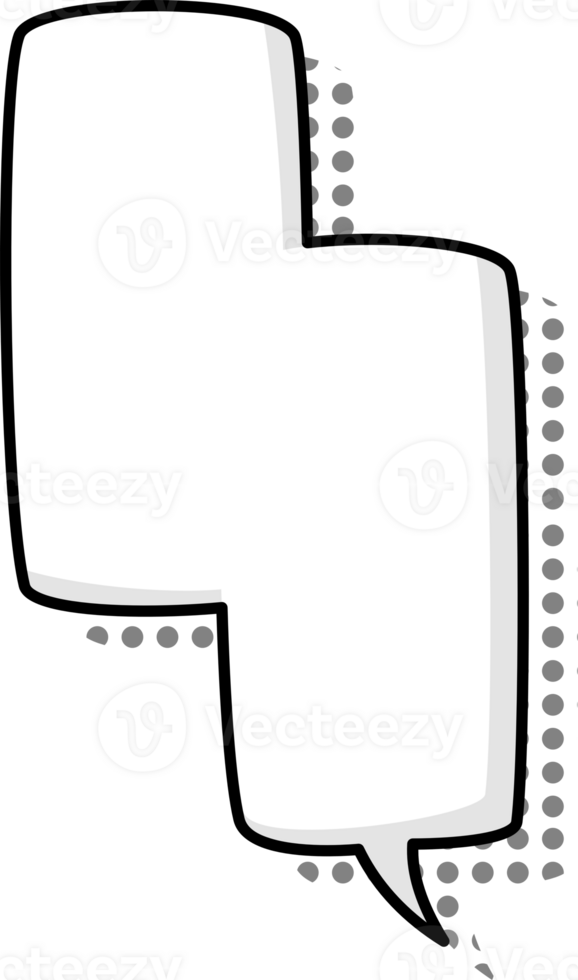 Black and white color Pop art polka dots halftone speech bubble balloon icon sticker memo keyword planner text box banner png