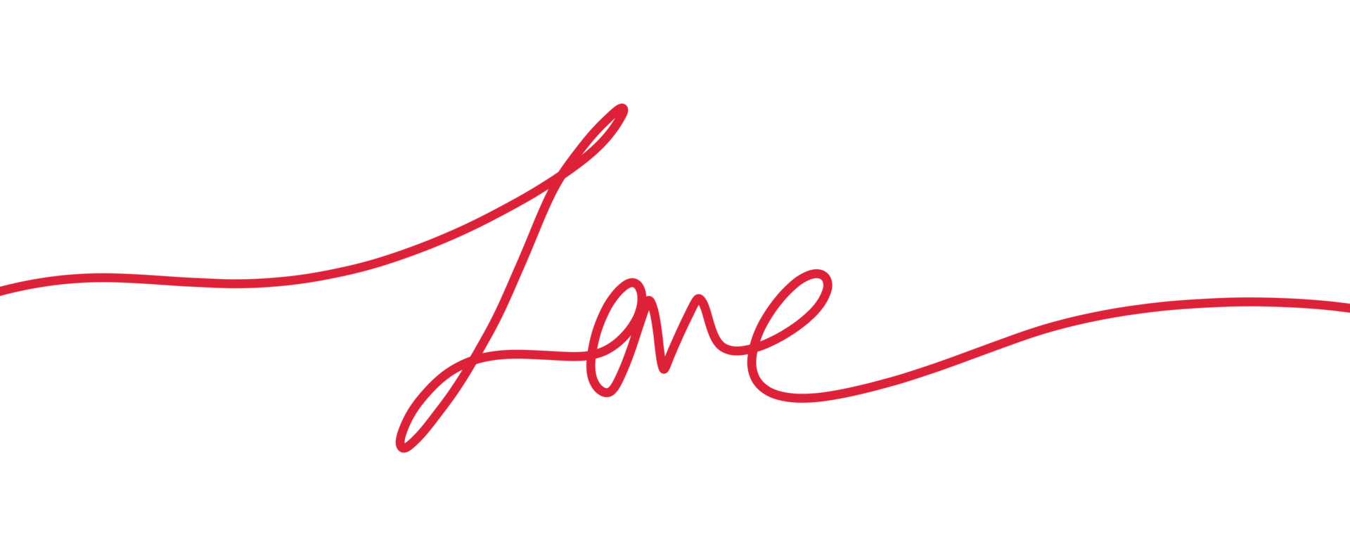 Heart. Abstract love symbol. Continuous line art drawing illustration. png