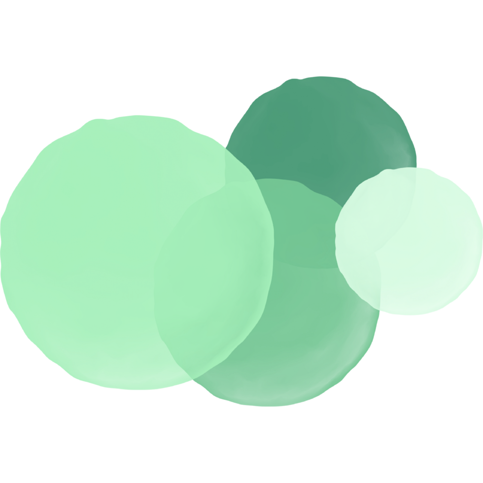 Gradient circle background. Abstract watercolor form isolated on transparent background. Vibrant color blending design template png