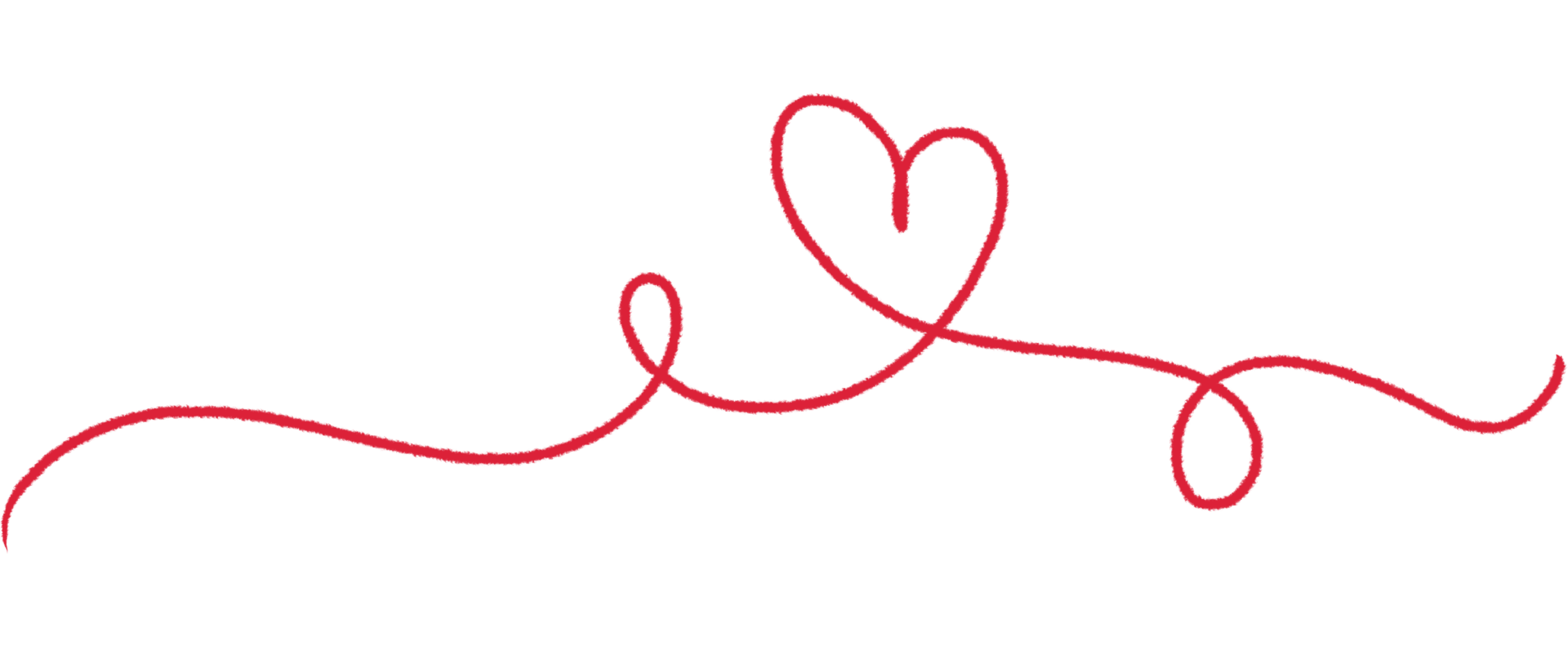Heart. Abstract love symbol. Continuous line art drawing illustration. png
