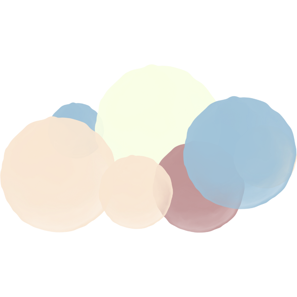 Gradient circle background. Abstract watercolor form isolated on transparent background. Vibrant color blending design template png